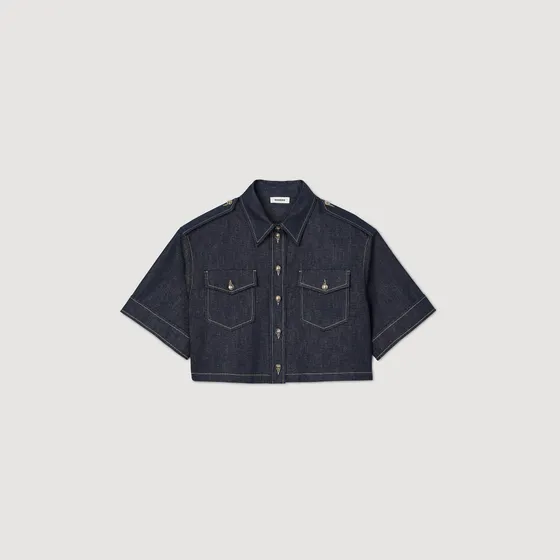 Áo sơ mi denim 1 Xanh đen