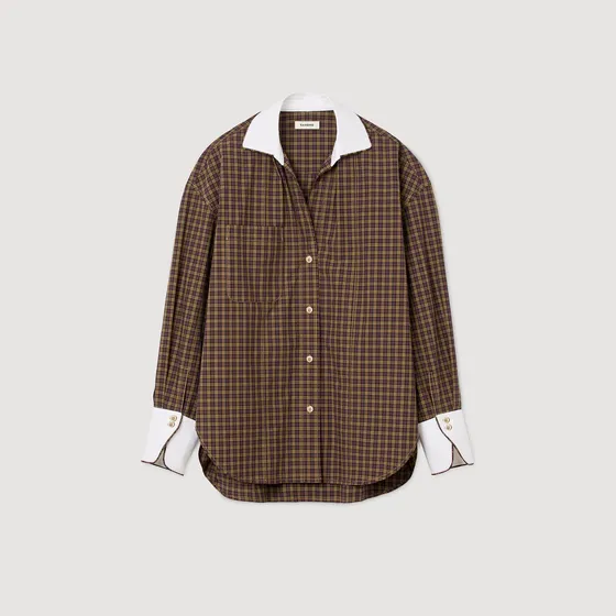 Áo sơ mi caro hai tông màu 310 Nhiều màu