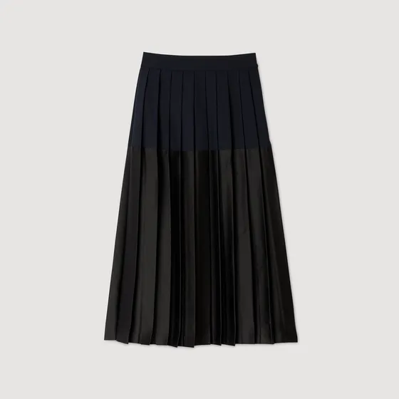 Chân váy dài xếp ly 38 Xanh Navy