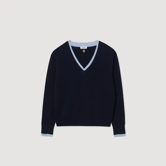 Áo len cashmere 2 Xanh Navy