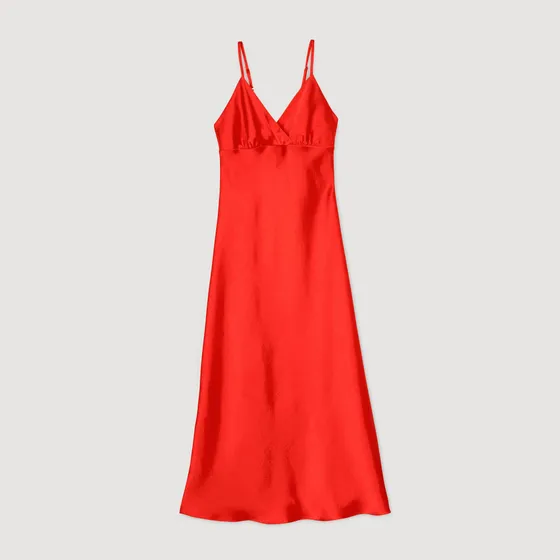 Đầm phối dây đai 38 Đỏ