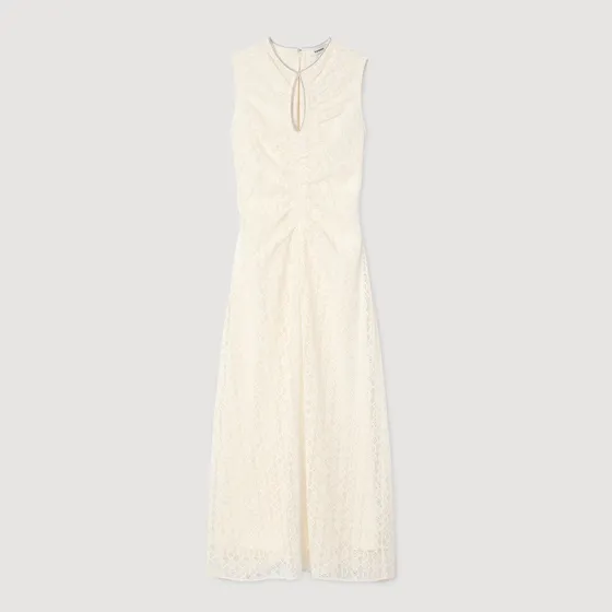 Đầm maxi ren 36 Trắng Ecru