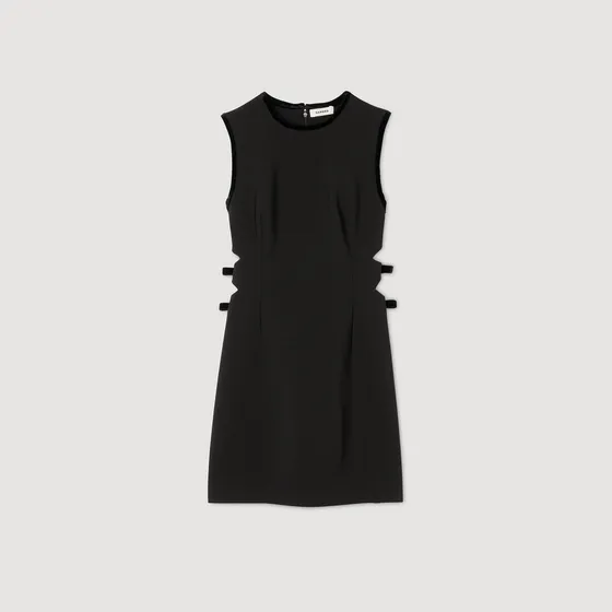 Đầm ngắn cut-out 34 Đen