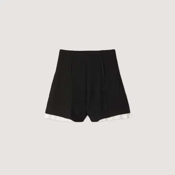 Quần short xếp ly 38 Đen