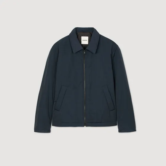 Áo khoác khóa zip S Xanh Navy