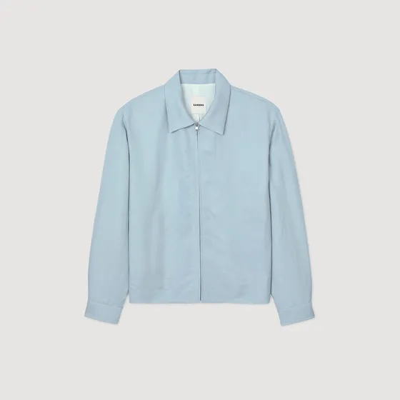 Áo khoác có khóa kéo S Xanh dương