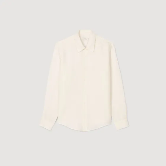 Áo sơ mi linen S Trắng ngà