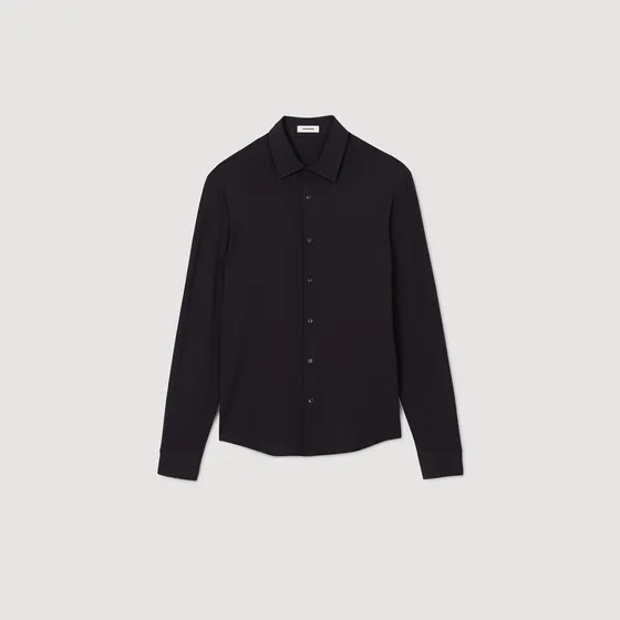 Áo sơ mi jersey S Xanh đen