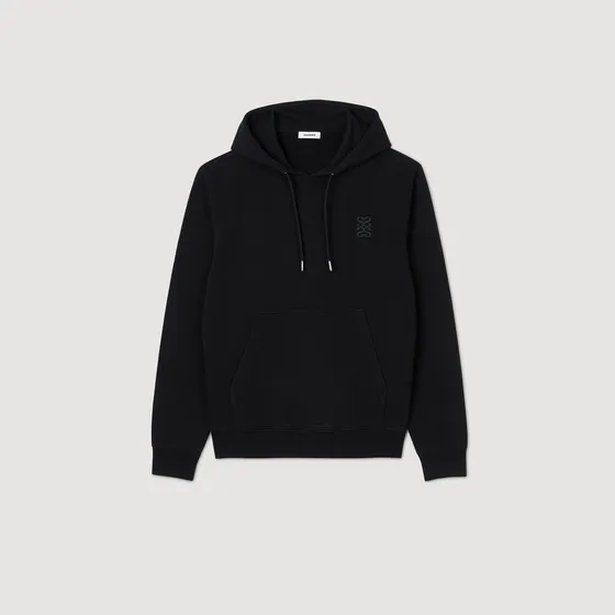 Áo hoodie logo S Đen