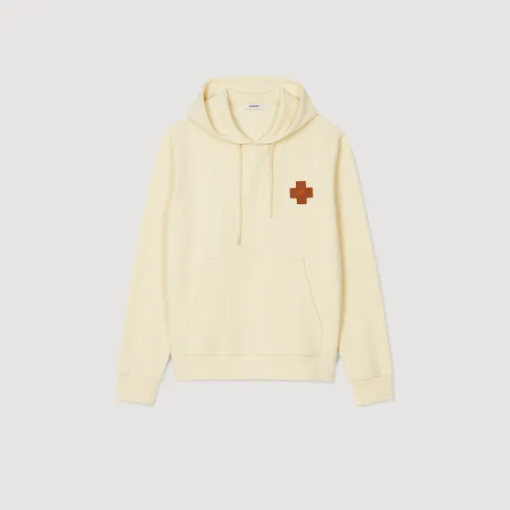 Áo nỉ họa tiết Square Cross M Be