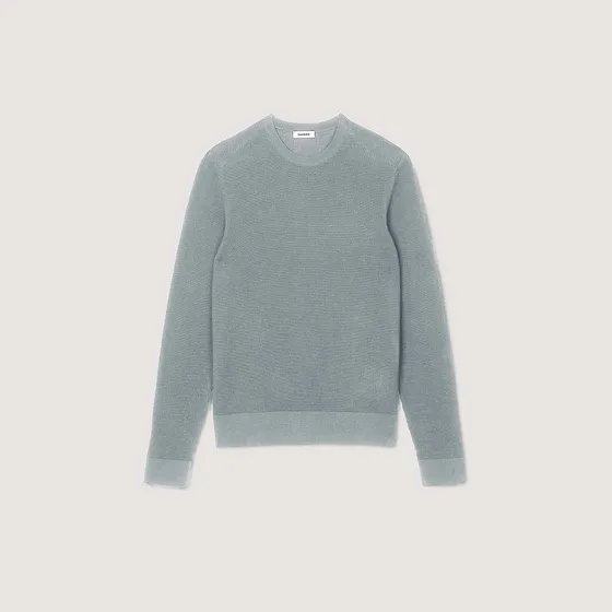 Áo len dệt kim M Xám