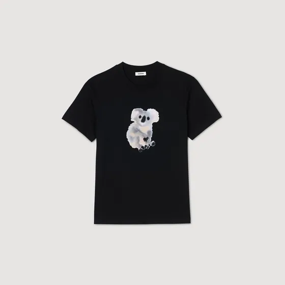 Áo phông Koala Wild Animals S Đen