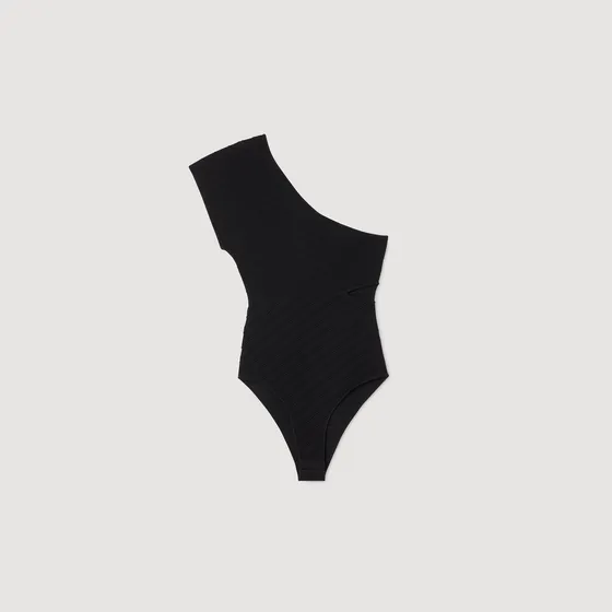Bodysuit lệch vai 310 Đen