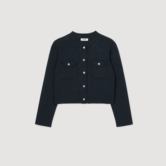 Áo cardigan có túi 1 Xanh navy