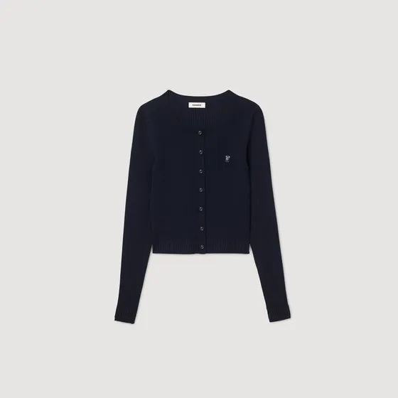 Áo Cardigan Len Mịn 1 Xanh Navy