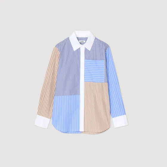 Áo sơ mi nhiều màu kẻ sọc 310 Camel