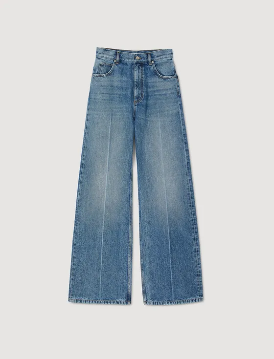 Quần jeans phai màu 36 Xanh denim