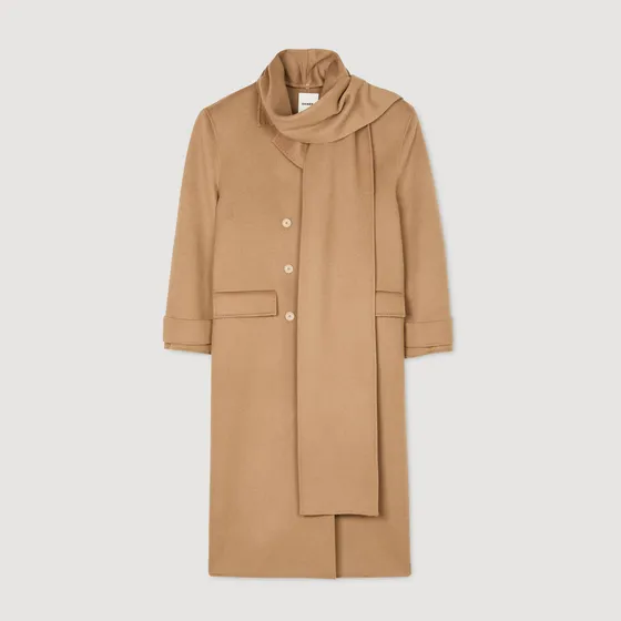 Áo khoác len dáng oversize 34 Camel