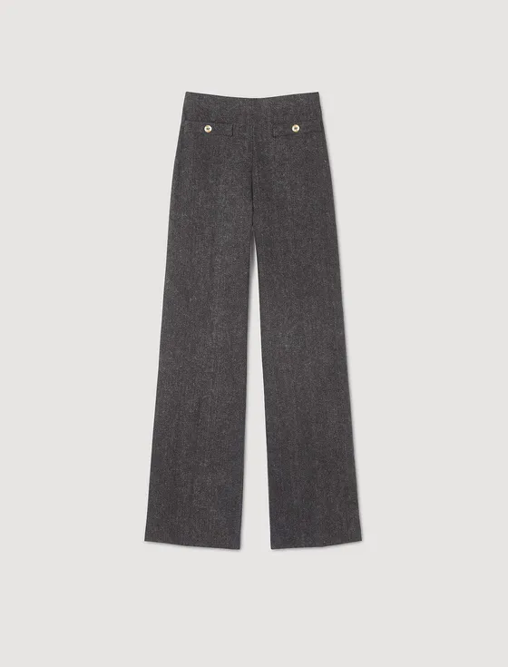Quần jeans cạp cao 36 Xám