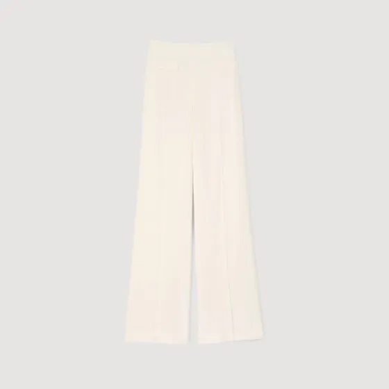 Quần vest đính sequin 38 Trắng Ecru