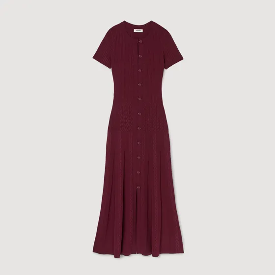 Đầm maxi dệt kim 36 Đỏ