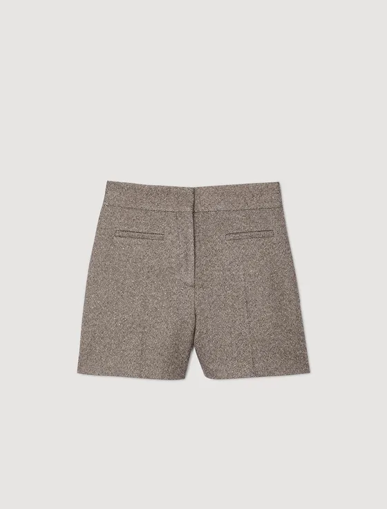 Quần short cạp cao đính đá 36 Be