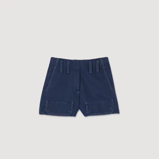 Quần short túi hộp 38 Xanh đen