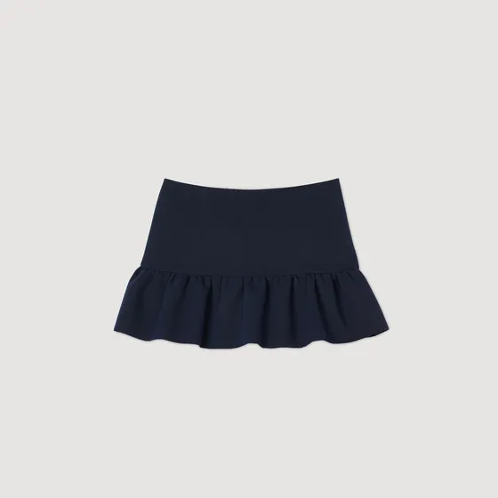 Quần short bèo nhún 36 Xanh đen
