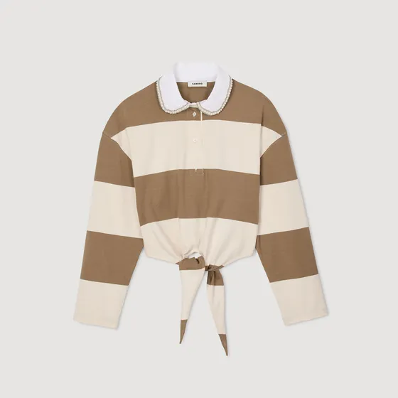 Áo cổ polo kẻ ngang 1 Be