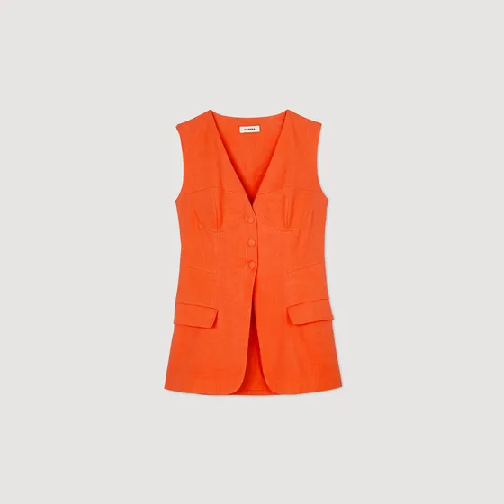 Áo vest phối khuy 36 Cam