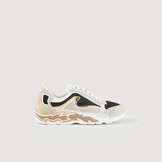 Giày trainer Flames 68 Vàng