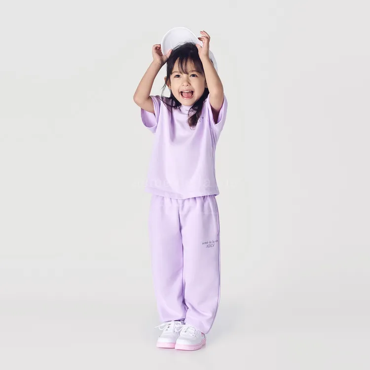 [KIDS] Quần Basic Logo Tím Nhạt