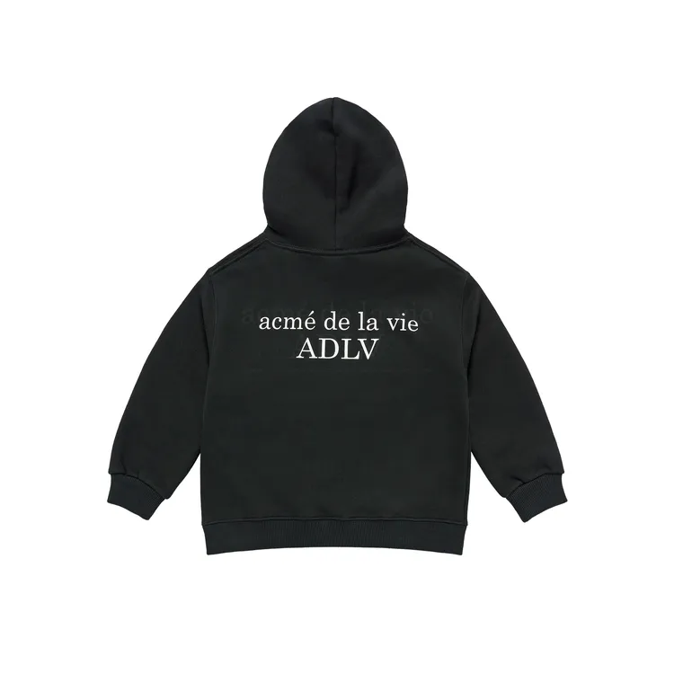 [KIDS] Áo Hoodie Basic Logo Đen