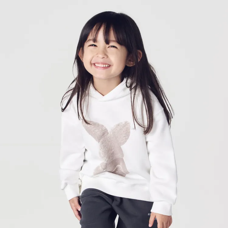 [KIDS] Áo Hoodie Fuzzy Rabbit Kem