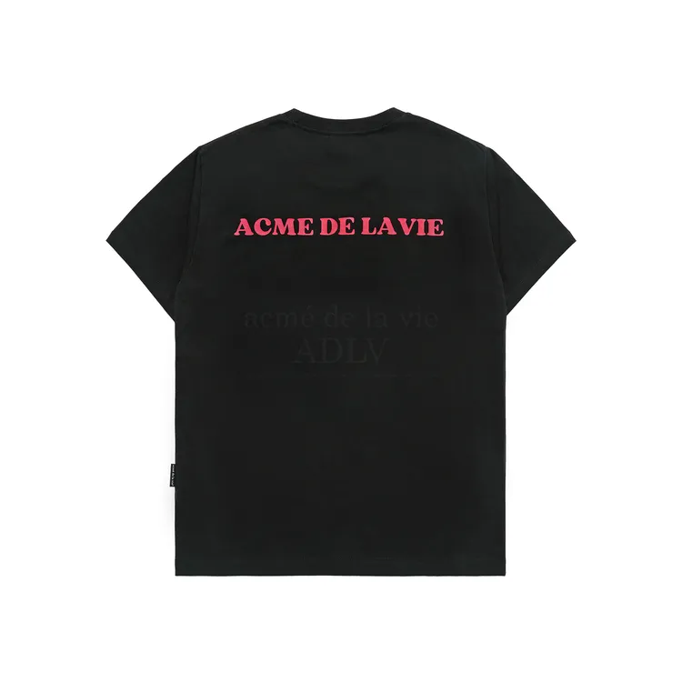 Áo Thun ADLV Baby Face Chocolate Cake Girl Lettering Đen