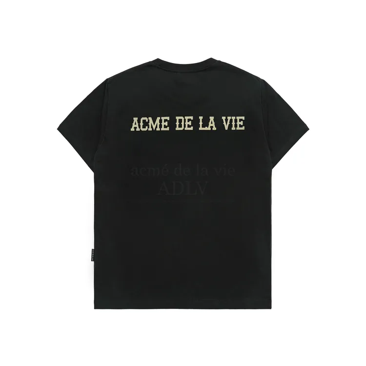 Áo Thun ADLV Baby Face Cowboy Lettering Đen
