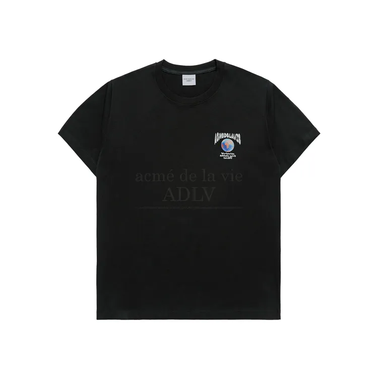 Áo Thun ADLV World Wide Globe Bear Artwork Đen