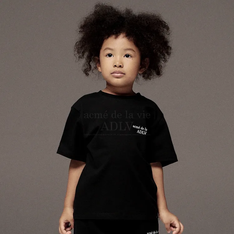 [KIDS] Áo Thun Basic Logo Đen