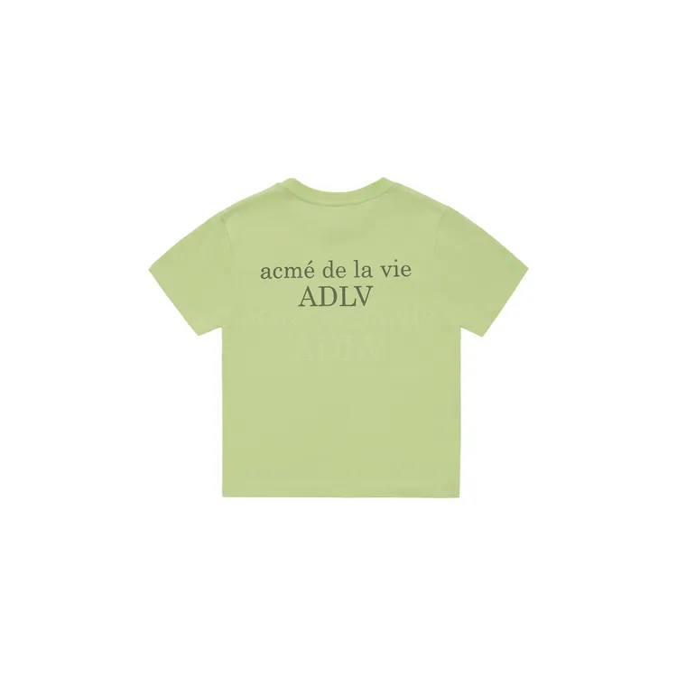 [KIDS] Áo Thun Basic Logo Xanh Lá Sáng