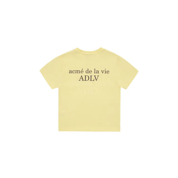 [KIDS] Áo Thun Basic Logo Vàng Nhạt