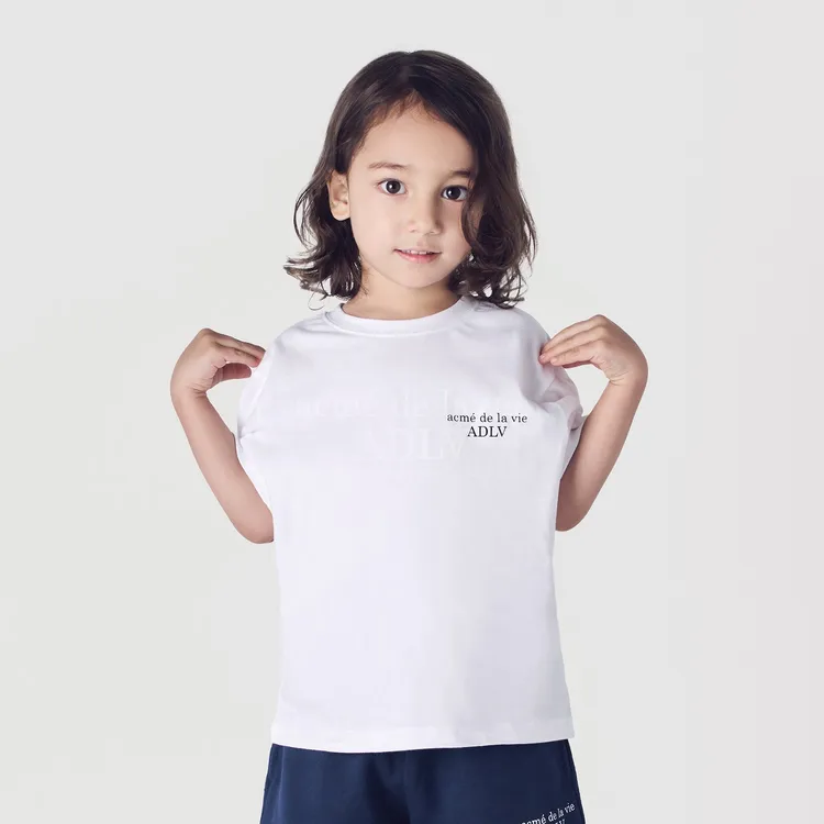 [KIDS] Áo Thun Basic Logo Trắng