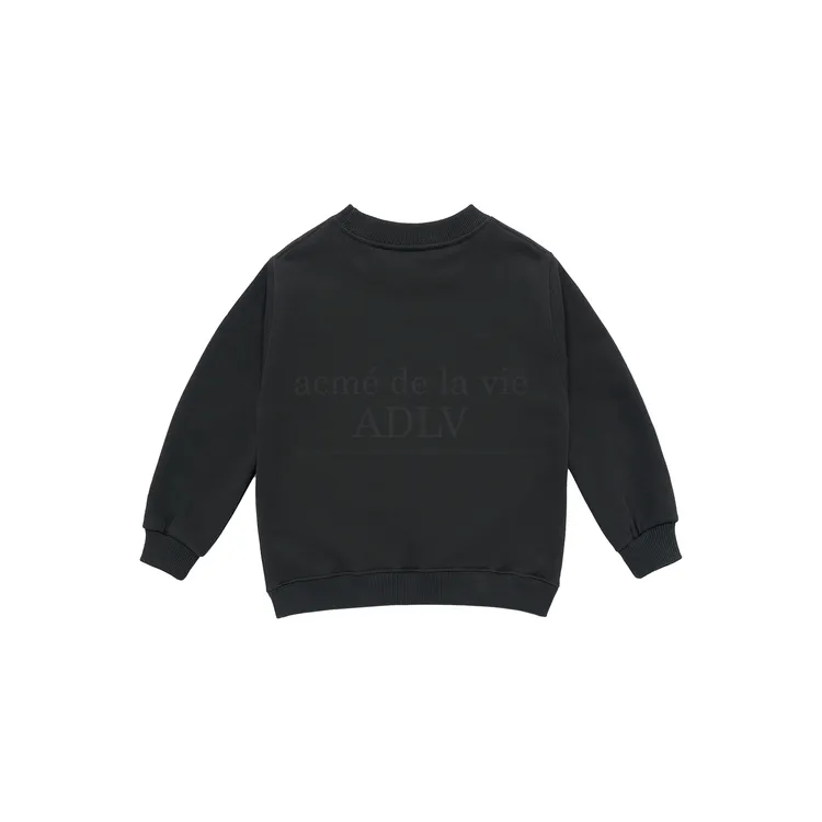 [KIDS] Áo Nỉ Basic Logo Đen