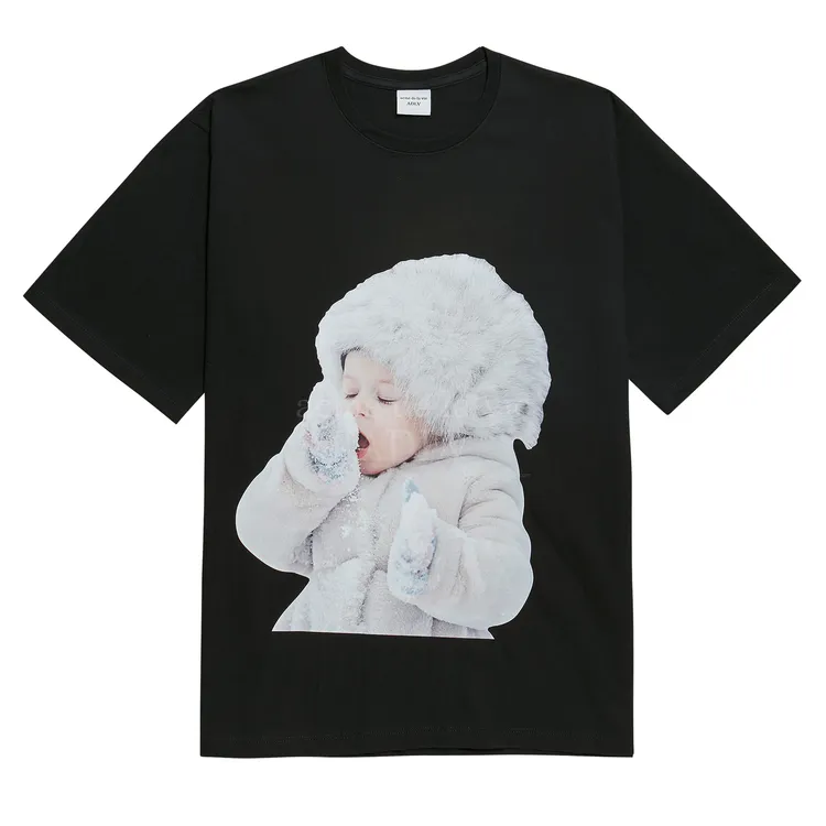 Áo Thun ADLV Baby Face Snow Đen