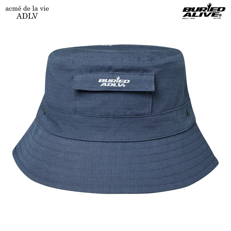 Mũ Bucket Ba X ADLV Out Pocket Xanh Dương
