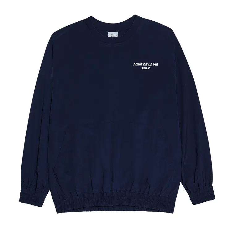 Áo Nỉ ADLV Sporty Logo Woven Xanh Navy
