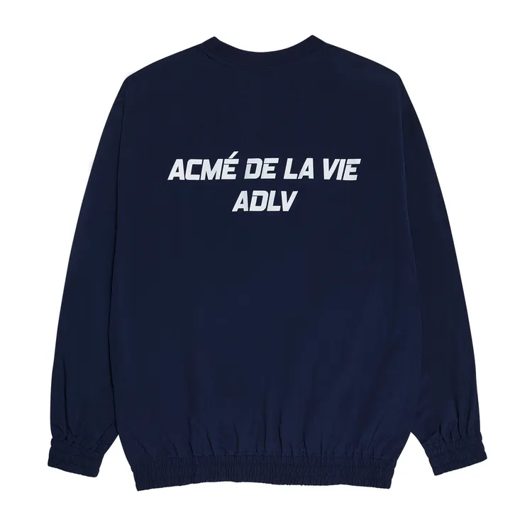 Áo Nỉ ADLV Sporty Logo Woven Xanh Navy