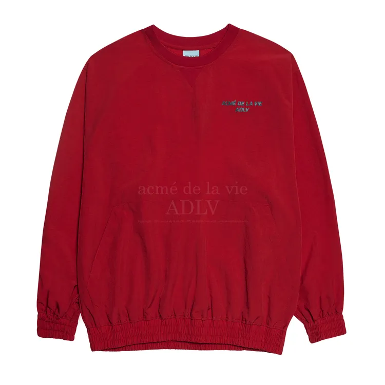 Áo Nỉ ADLV Sporty Logo Woven Đỏ