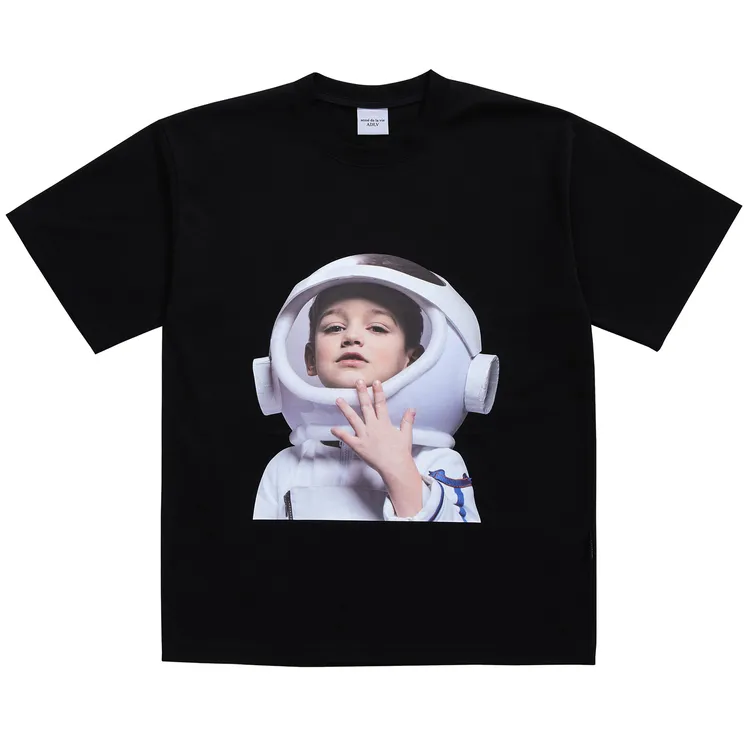 Áo Thun ADLV Baby Face Astronaut Đen