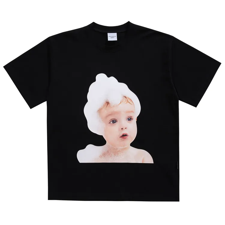 Áo Thun ADLV Baby Face Bubble Đen