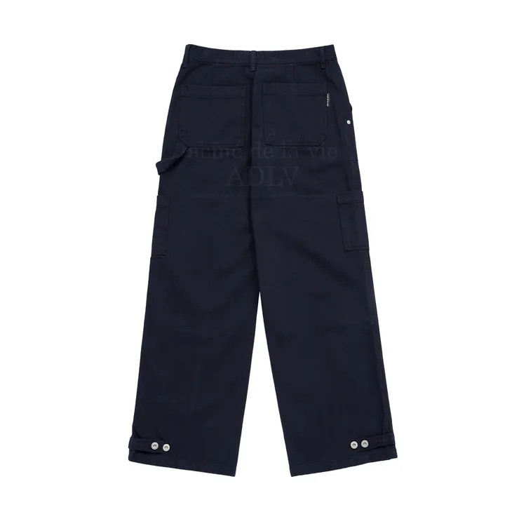 Quần Cargo Front Cutting Stitch Xanh Navy